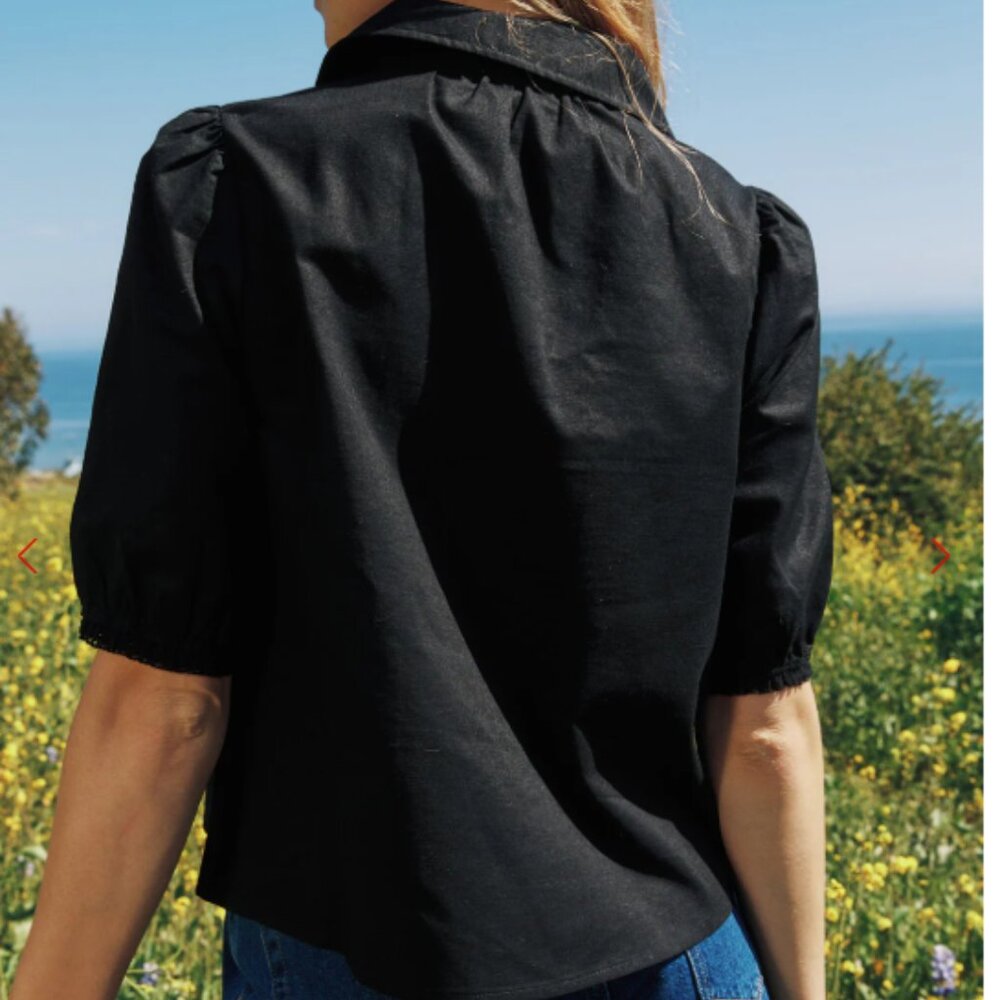 Sam Top Lisa Says Gah - Black Linen - Picture 4 of 7
